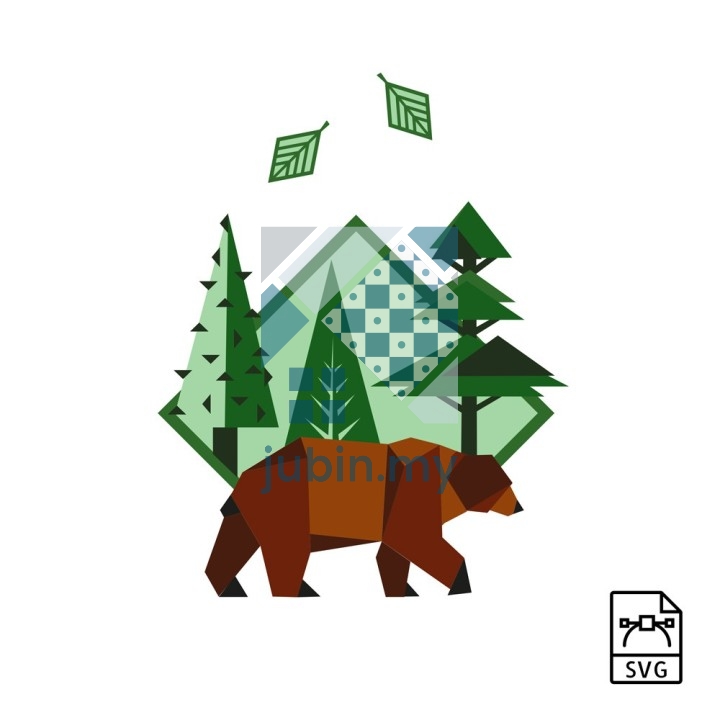 Brown bear - Vector graphics