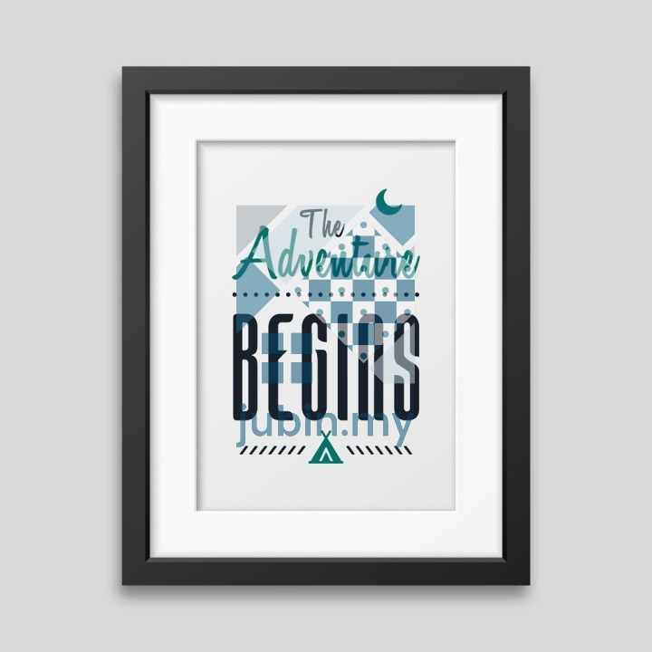 The adventure begins Framed poster